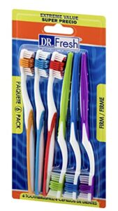 dr. fresh 6 pack firm toothbrushes
