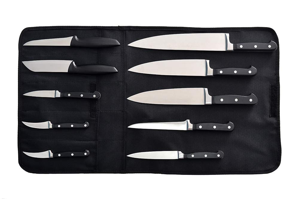 DAM UNIFORMS Cutlery Chef Bag – Knife Roll Bag for Professional Chefs – Fits up to 10 Knives