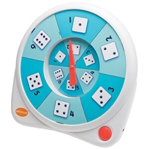 ablenet all-turn-it spinner, includes a dice overlay set, separate instructions for play with games, activities including board games