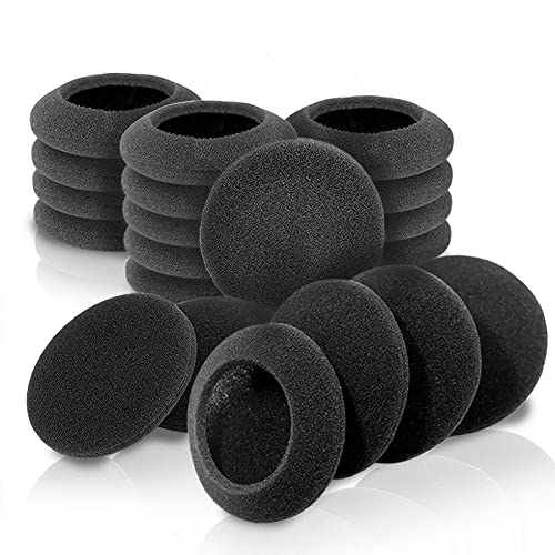 10 Pairs 60mm/2.4" Replacement Foam Ear Pud Earpads Sponge Cushion Covers for Logitech H600, H330, H340 / Sony MDR-G45LP,MDR-G55LP ,MDR-G410LP, MDR-G101LP, MDR-G42LP, DR-220DPV, MDR-G45 ,IF240R,SRF-HM33, MDR-027 ,MDR-222 ,SRF-H4,MDR-NC5 ,MDR-NC6s,MDR-023