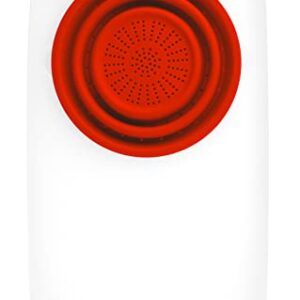 Dexas Over the Sink Strainer Board, 11.5 x 20", Natural/Red