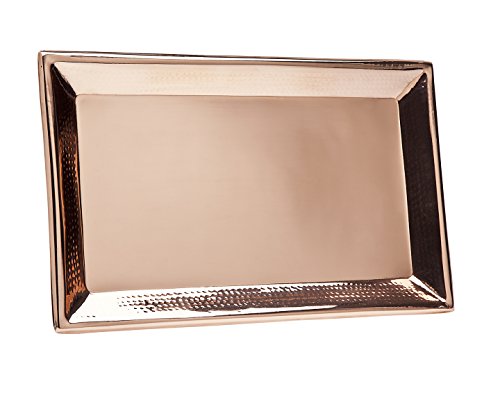 Godinger Hammered Rectangular Tray, Copper