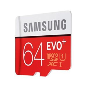 Samsung 64GB EVO Plus Class 10 Micro SDXC with Adapter 80mb/s (MB-MC64DA)