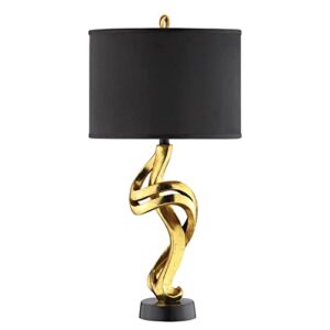 stein world 99809 belle resin table lamp, 15" x 29.88", gold/black