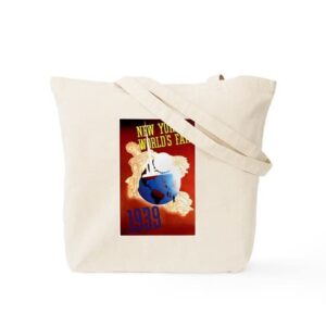 CafePress Vintage 1910 Antibes Italy Travel Tote Bag Natural Canvas Tote Bag, Reusable Shopping Bag