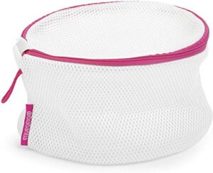 brabantia mesh bra wash bag (white) laundry washing machine bag for delicates, travel, organisation, face masks