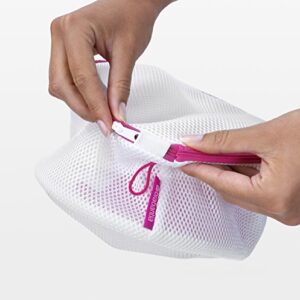 Brabantia Mesh Bra Wash Bag (White) Laundry Washing Machine Bag for Delicates, Travel, Organisation, Face Masks