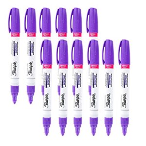 sharpie, medium point, purple ink, oilased paint marker, pack of 12, 12 pack