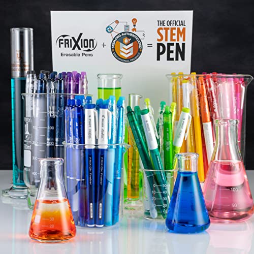 Pilot, FriXion Clicker Erasable Gel Pens, Extra Fine Point 0.5 mm, Pack of 7, Assorted Colors