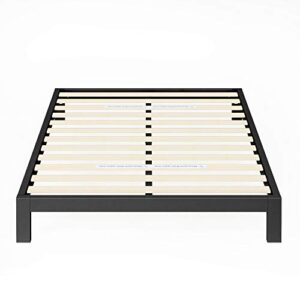 ZINUS Arnav Metal Platform Bed Frame / Wood Slat Support / No Box Spring Needed / Easy Assembly, Black, Full