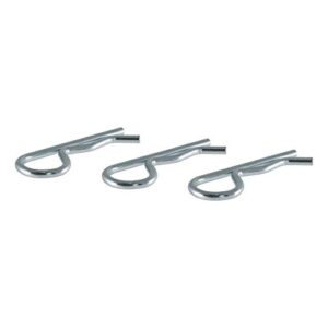 curt 21602 trailer hitch clips for 1/2 or 5/8-inch pins, 3-pack