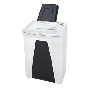 hsm securio af500 cross-cut shredder with automatic paper feed; shreds up to 500 automatically/121.7 manually; 21.7 gallon capacity