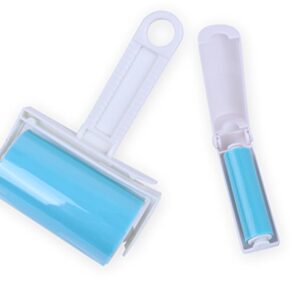 iLifeTech Reusable Sticky Picker Set Cleaner Lint Roller Pet Hair Remover Brush, Blue