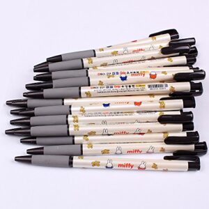 Dong-a Miffy Grip Oil Based Ink Ball Point Pen 0.38mm Excellent Writing (Black-pack of 24)