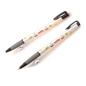 Dong-a Miffy Grip Oil Based Ink Ball Point Pen 0.38mm Excellent Writing (Black-pack of 24)