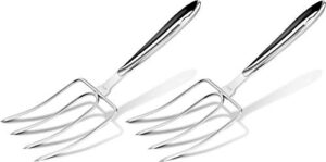 i kito stainless steel turkey lifter,set of 2 heavy roasted turkey meat forks for thanksgiving