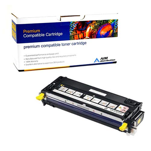 AIM Compatible Replacement for Dell 3130CN/3130CND Yellow Toner Cartridge (9000 Page Yield) (G909C)