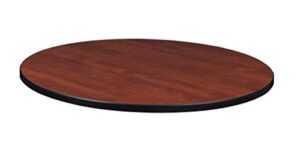 regency round standard table top, 42-inch, cherry/maple