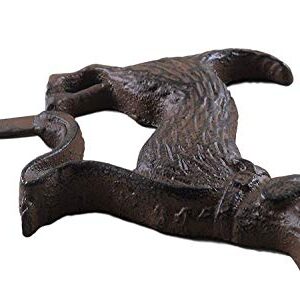 Iron Labrador Dog Wall Plaque with a Hook