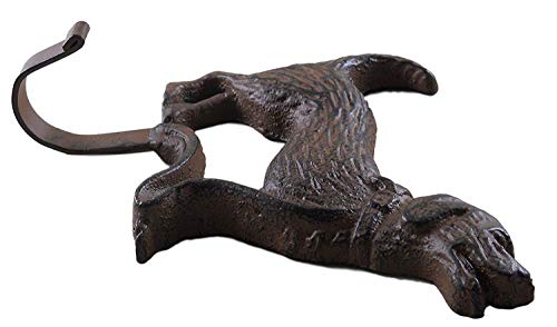 Iron Labrador Dog Wall Plaque with a Hook