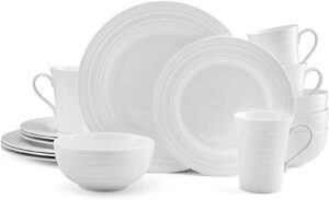 mikasa ciara 16-piece bone china dinnerware set, service for 4 -