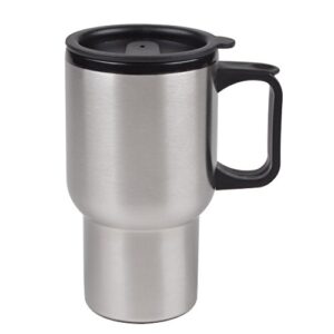 liquid logic driver mug (stainless steel outer) with pp liner and slider lid closure, 15 oz., brushed stainless