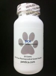 pure pet dca 20g, sodium dichloroacetate - north american made in a certified laboratory. absolutely no animal by-products or fillers. highest quality available - buy direct from the source