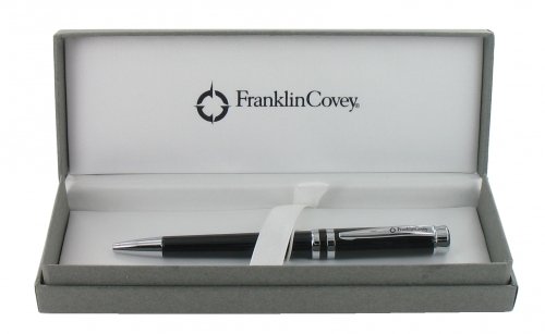 Franklin Covey Freemont Deco Black w/Chrome Appointments Ballpoint Pen