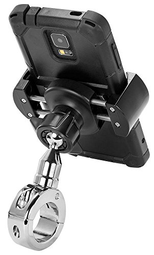 Arkon Mounts RoadVise Motorcycle Phone Mount for iPhone 12 11 XS XR X Galaxy Note 20 10 S20 S10 Retail Chrome