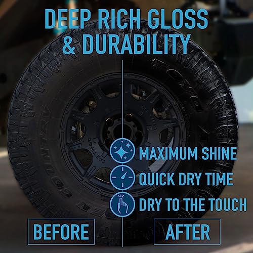 Nanoskin WET LOOK All Season Dressing 16 Oz. - Exterior Rubber & Plastic Solvent Based Dressing for Car Detailing | Produces a Deep, Rich, Long Lasting shine | Safe for Cars Trucks, Motorcycles, RVs