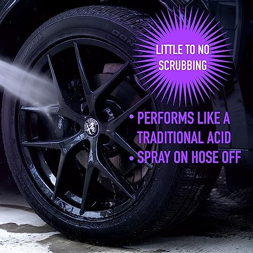 Nanoskin SPEEDY BRITE Professional Wheel & Tire Acid Cleaner 16 Oz. - RTU Car Wash Wheel Cleaning Spray for Car Detailing | Works with Wheel Brush & Tire Brush | Melt Away Rust, Brake Dust, Road Grime