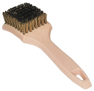 8.5" whitewall/sidewall tire brush, brass wire [85-637]