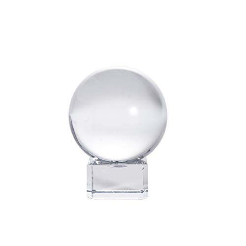 LONGWIN 40mm(1.6 inch) Solid Mini Fengshui Crystal Ball Healing Crystals(Clear)