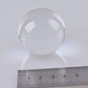 LONGWIN 40mm(1.6 inch) Solid Mini Fengshui Crystal Ball Healing Crystals(Clear)