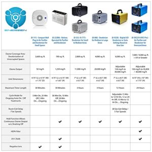 Enerzen by OION Technologies LB-444 Commercial HEPA Air Purifier 3500 Sq. Ft. Ozone Ionizer Cleaner Clean Air