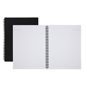 office depot wirebound notebook, business, 7 1/4in. x 9 1/2in., 160 pages (80 sheets), black, odus1402-024