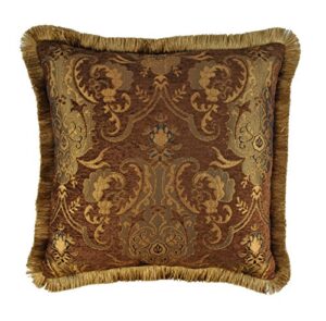sherry kline china art decorative pillow, 20", brown