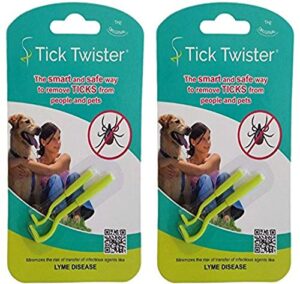 tick twister tick remover set with small and large (pack of 2 sets)