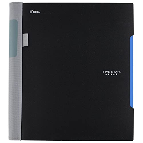 Five Star Advance Spiral Notebook, 1 Subject, College Ruled Paper, 100 Sheets, 11" x 8-1/2", Black (72162)