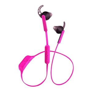 urbanista wireless bluetooth sport earphones headset with mic and volume control, boston, pink panther/pink