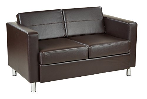 Work Smart/Ave Six Pacific Loveseat, Espresso