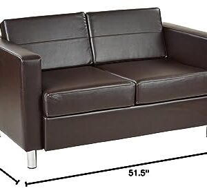 Work Smart/Ave Six Pacific Loveseat, Espresso