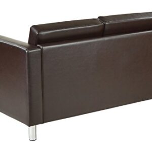 Work Smart/Ave Six Pacific Loveseat, Espresso