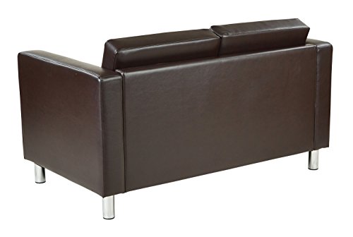 Work Smart/Ave Six Pacific Loveseat, Espresso