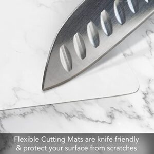 CounterArt Chop Chop Food Service Grade Flexible Cutting Mat, (Set of 4), 18 by 24-Inch