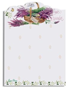 lissom design sticky notes - designer self-stick note pad for home or office self-adhesive notepad, 75-sheets, lavender allure