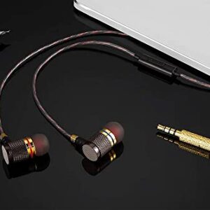 Betron YSM1000 in Ear Headphones Wired Earphones with Mic Microphone Volume Control Stereo Ear Buds Deep Bass Case 3.5mm Jack