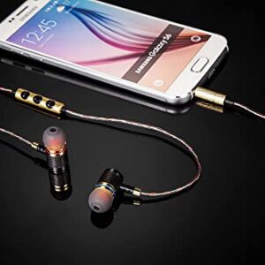 Betron YSM1000 in Ear Headphones Wired Earphones with Mic Microphone Volume Control Stereo Ear Buds Deep Bass Case 3.5mm Jack