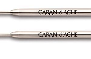 Caran D'ache Goliath Ballpoint Pen Refill Medium Black (Pack of 2)