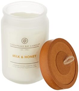 chesapeake bay candle pt92191 candle scented candle, milk & honey, large jar